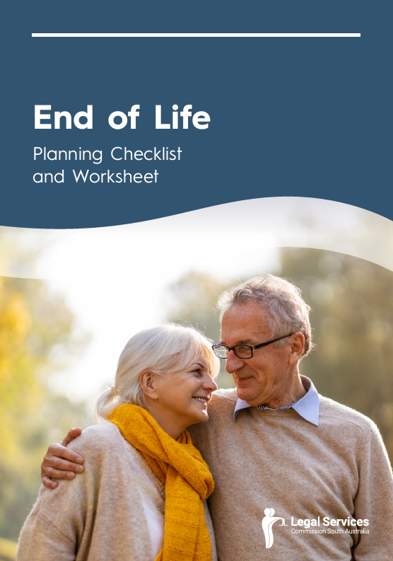 Image of the front cover of the End of Life Planning Checklist and Worksheet 