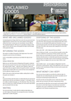 Unclaimed Goods Factsheet