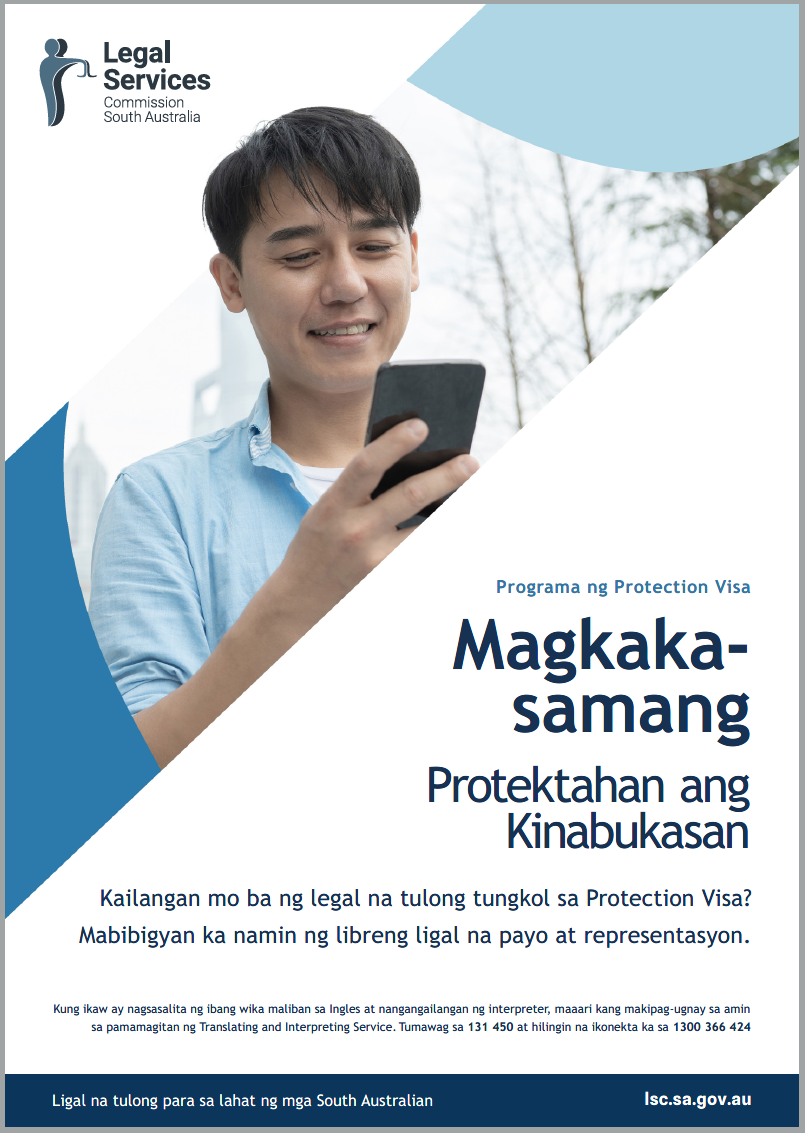 Protection Visa Program Poster Filipino Tagalog